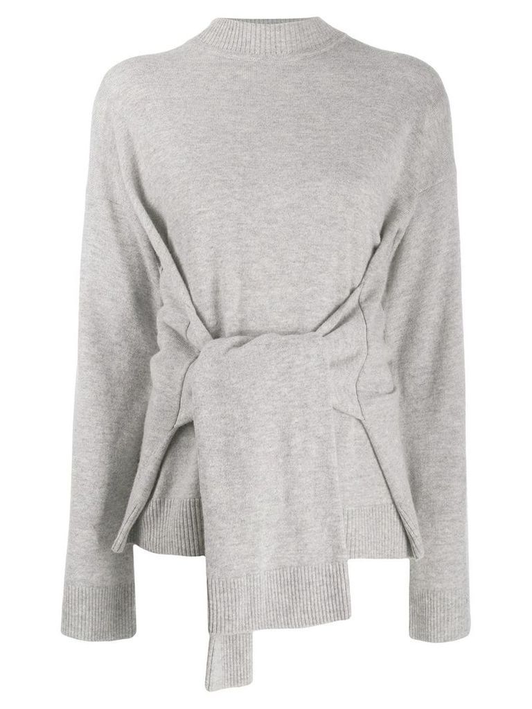 Karl Lagerfeld knot detail jumper - Grey