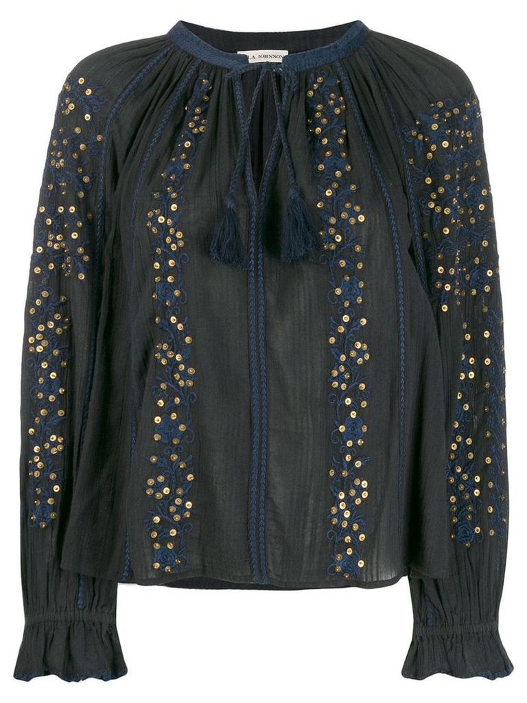 Ulla Johnson tassel detail blouse - Black
