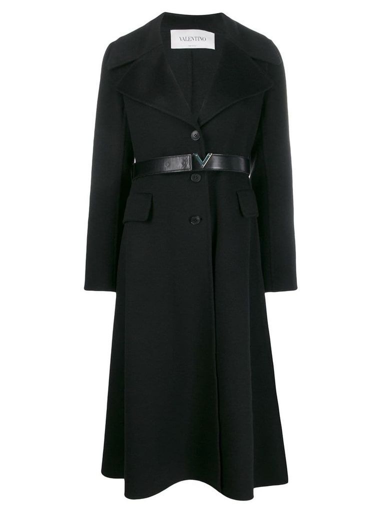 Valentino cashmere single-breasted coat - Black
