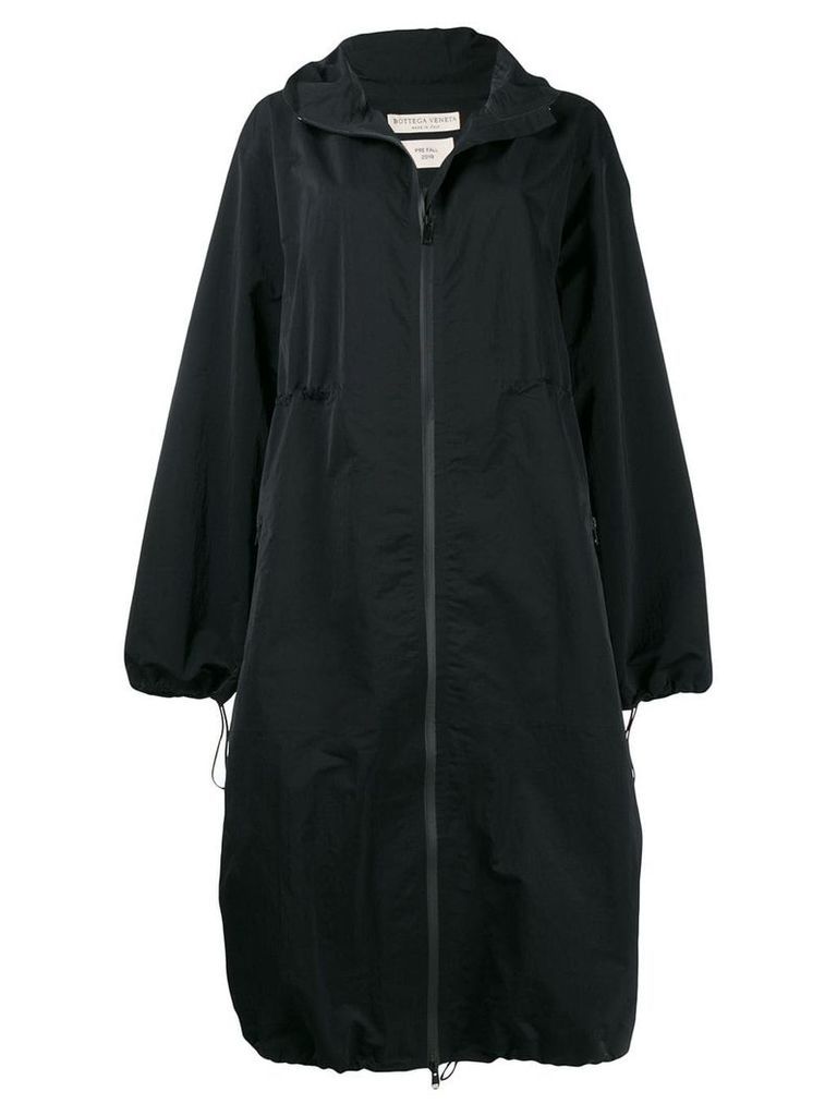 Bottega Veneta oversized hooded coat - Black