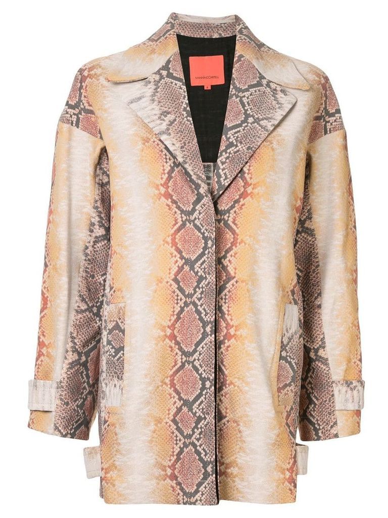 Manning Cartell snakeskin-effect jacket - Multicolour