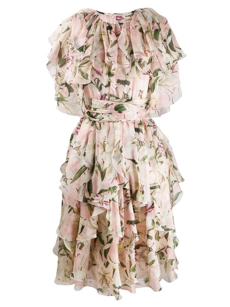Dolce & Gabbana short ruffled dress - PINK