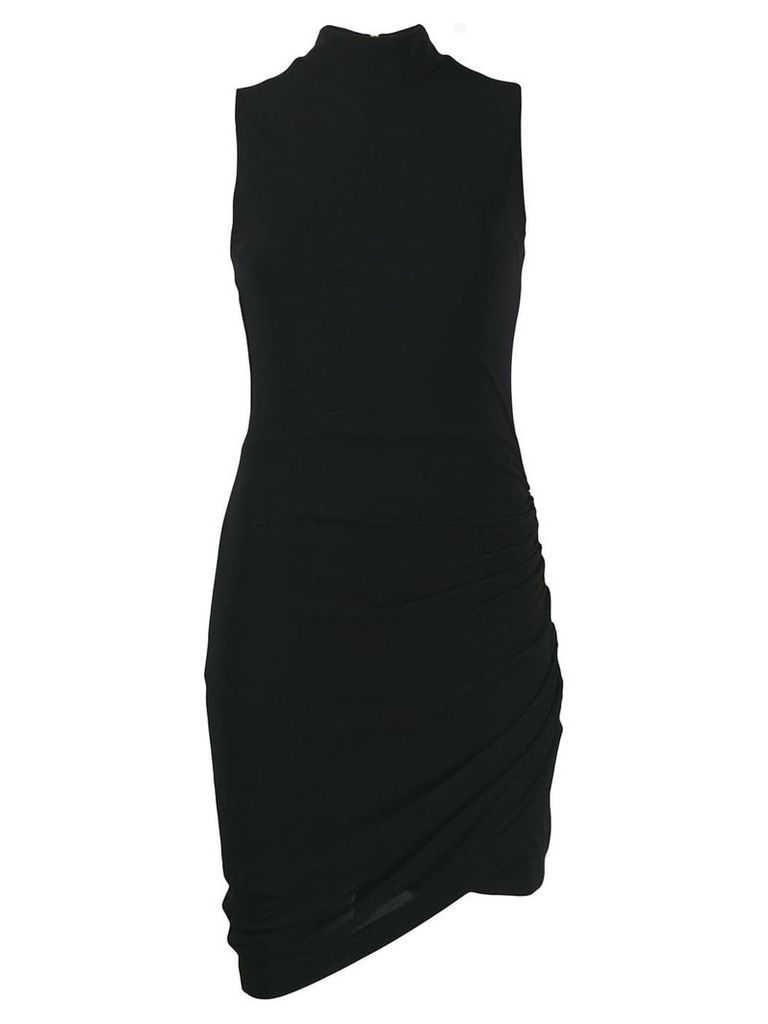 Balmain draped mini dress - Black