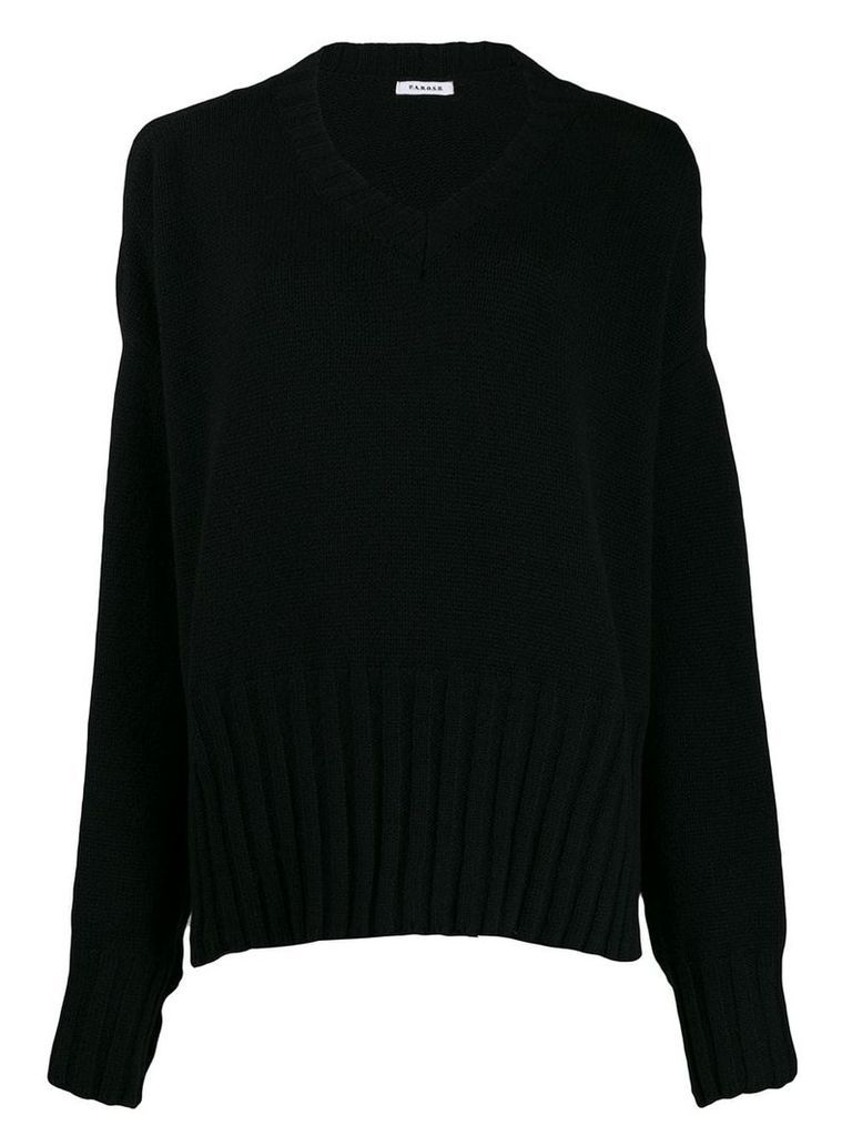 P.A.R.O.S.H. oversized knitted sweater - Black
