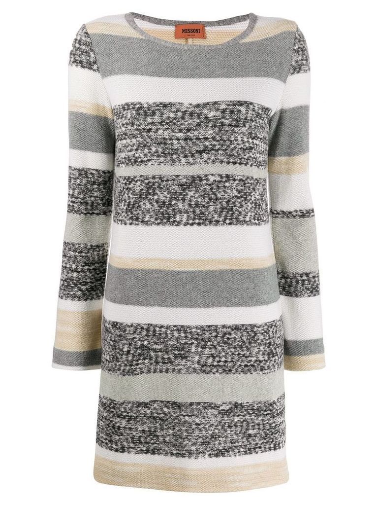 Missoni striped knit dress - Grey