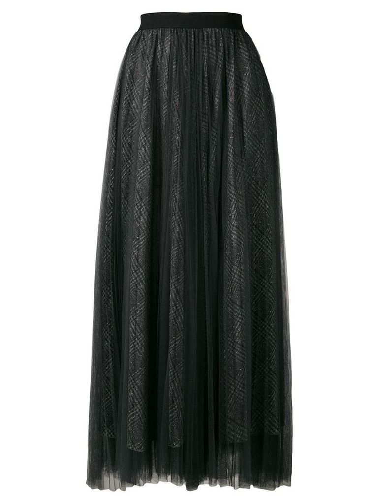 Fabiana Filippi glitter tulle midi skirt - Black