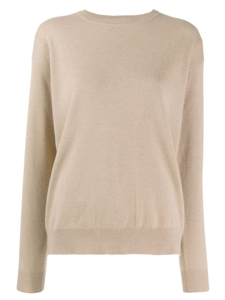Brunello Cucinelli long-sleeve fitted sweater - NEUTRALS