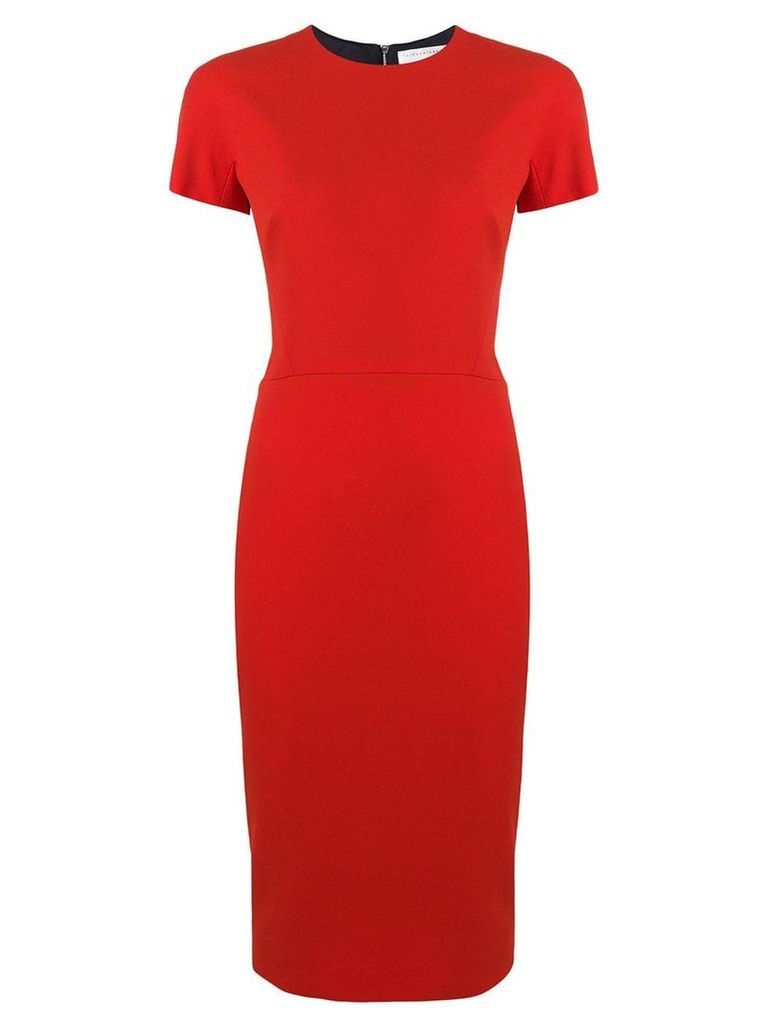 Victoria Beckham fitted T-shirt dress - Red
