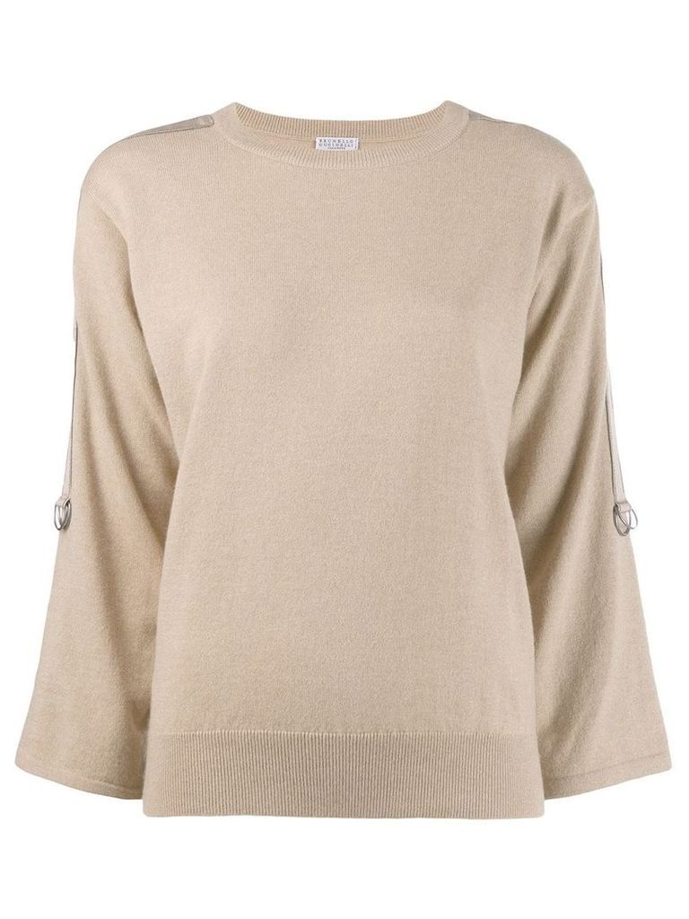 Brunello Cucinelli classic slim-fit sweater - NEUTRALS