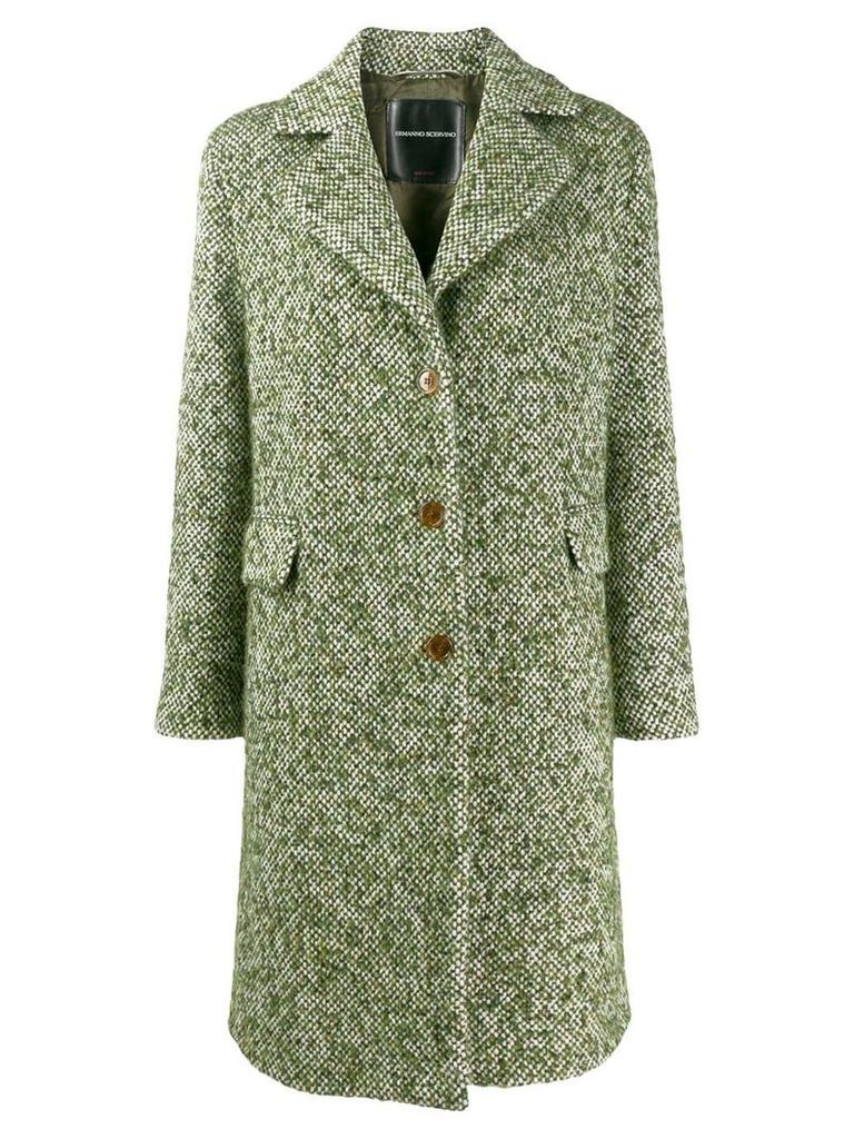 Ermanno Scervino single-breasted fitted coat - Green