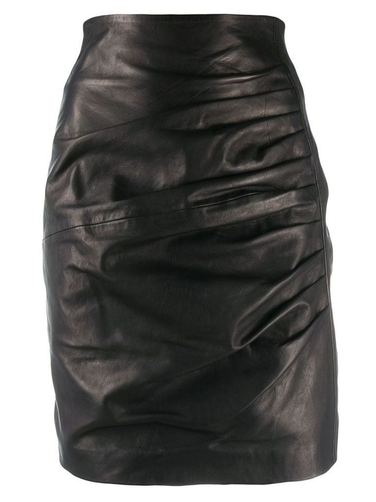 P.A.R.O.S.H. drape detail skirt - Black