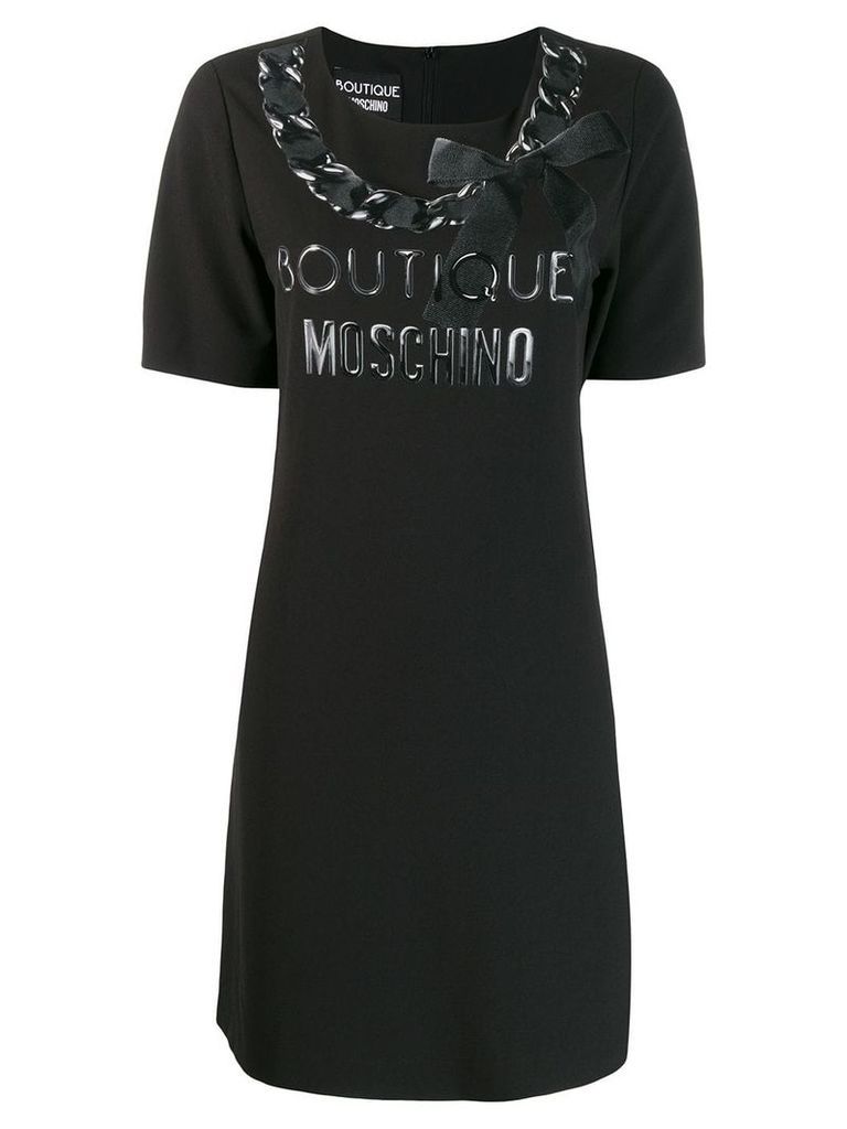 Boutique Moschino printed T-shirt dress - Black