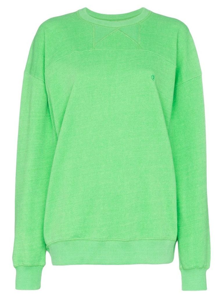 pushBUTTON classic oversized sweatshirt - Green