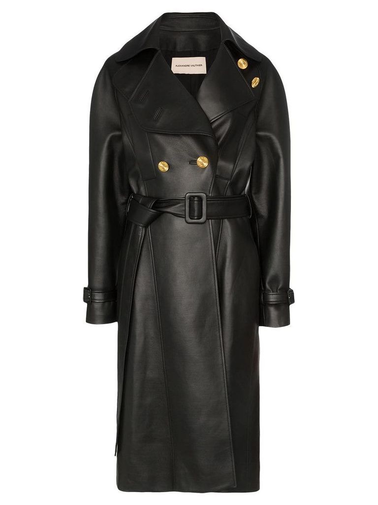 Alexandre Vauthier double-breasted trench coat - Black