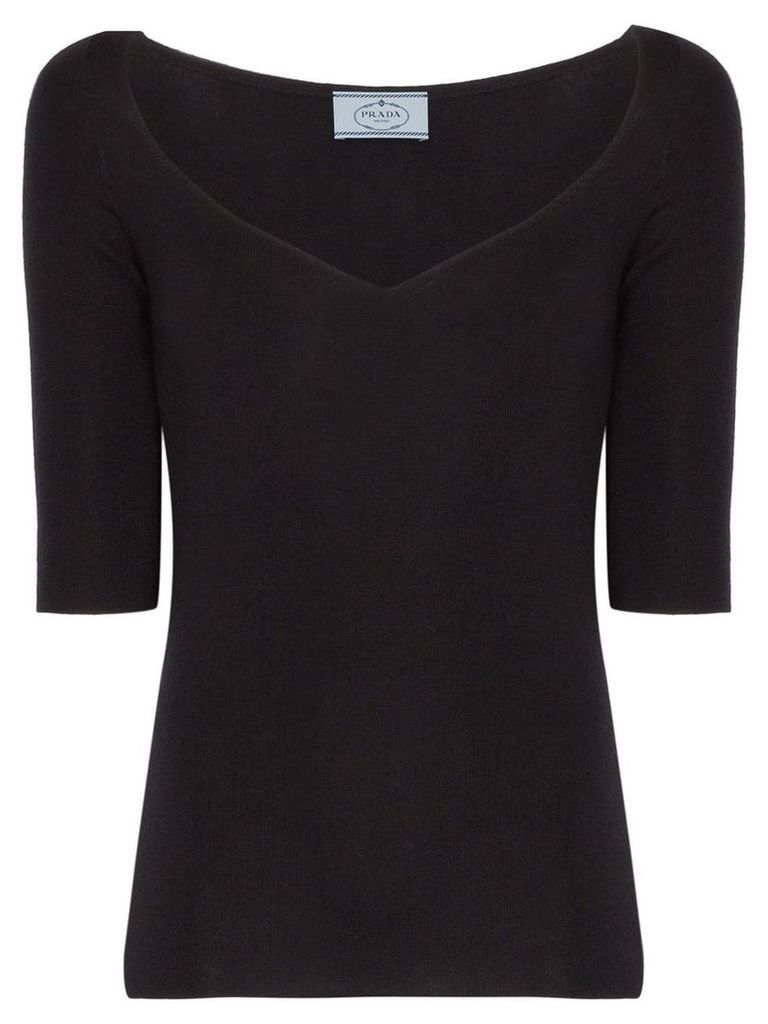 Prada silk and cashmere sweater - Black
