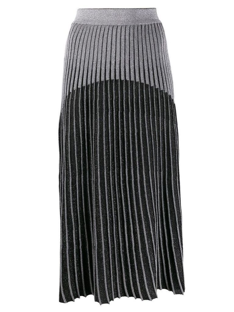Balmain ribbed knit skirt - Black