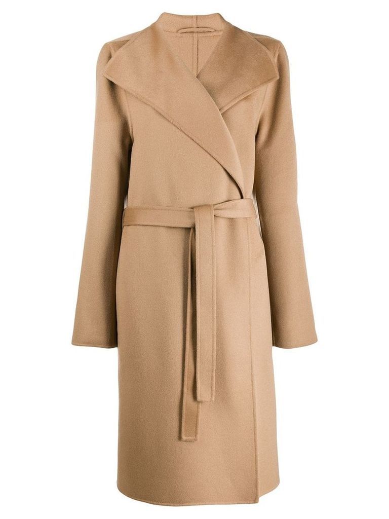 Joseph cashmere belted coat - Brown