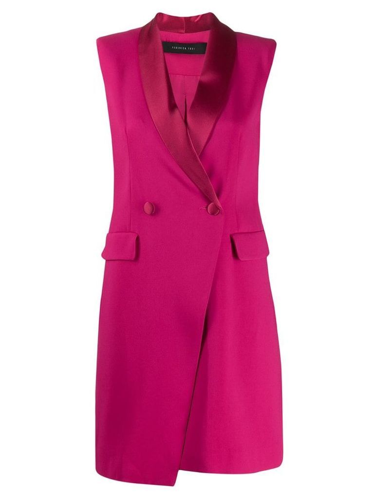 Federica Tosi fitted tuxedo dress - PINK