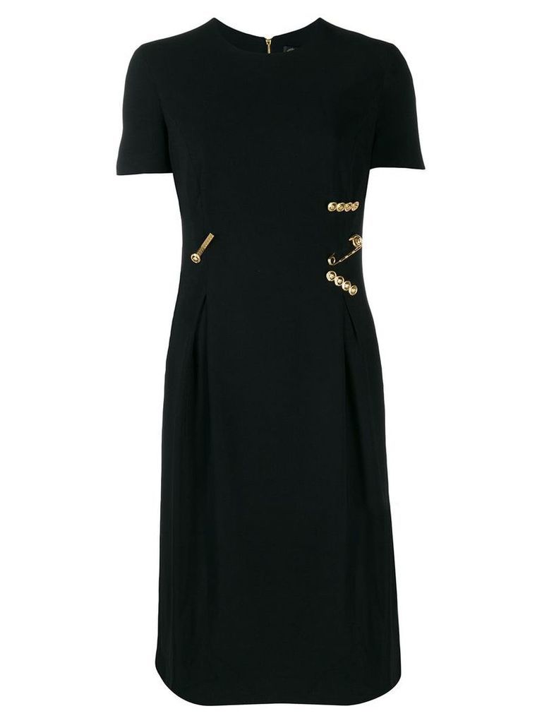 Versace safety-pin midi dress - Black
