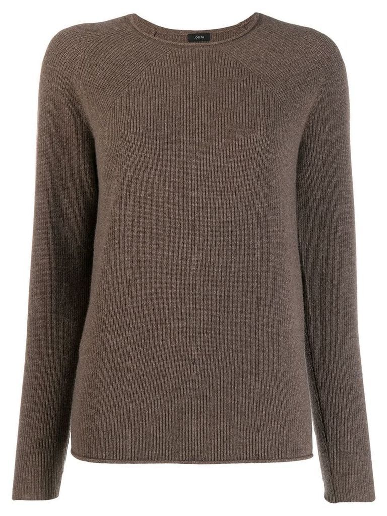 Joseph long sleeve knitted top - Brown