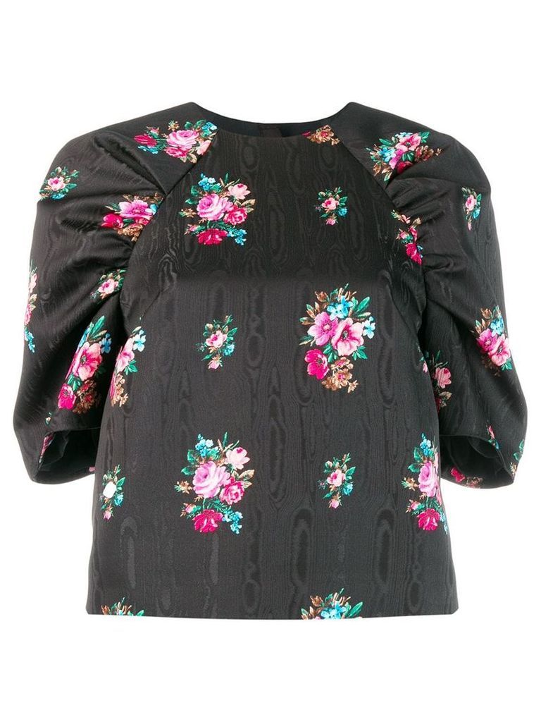 MSGM floral print blouse - Black