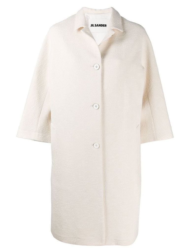 Jil Sander button-up coat - White