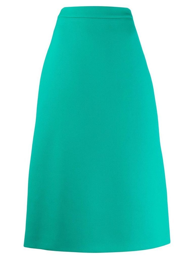 Prada A-line high waist skirt - Green