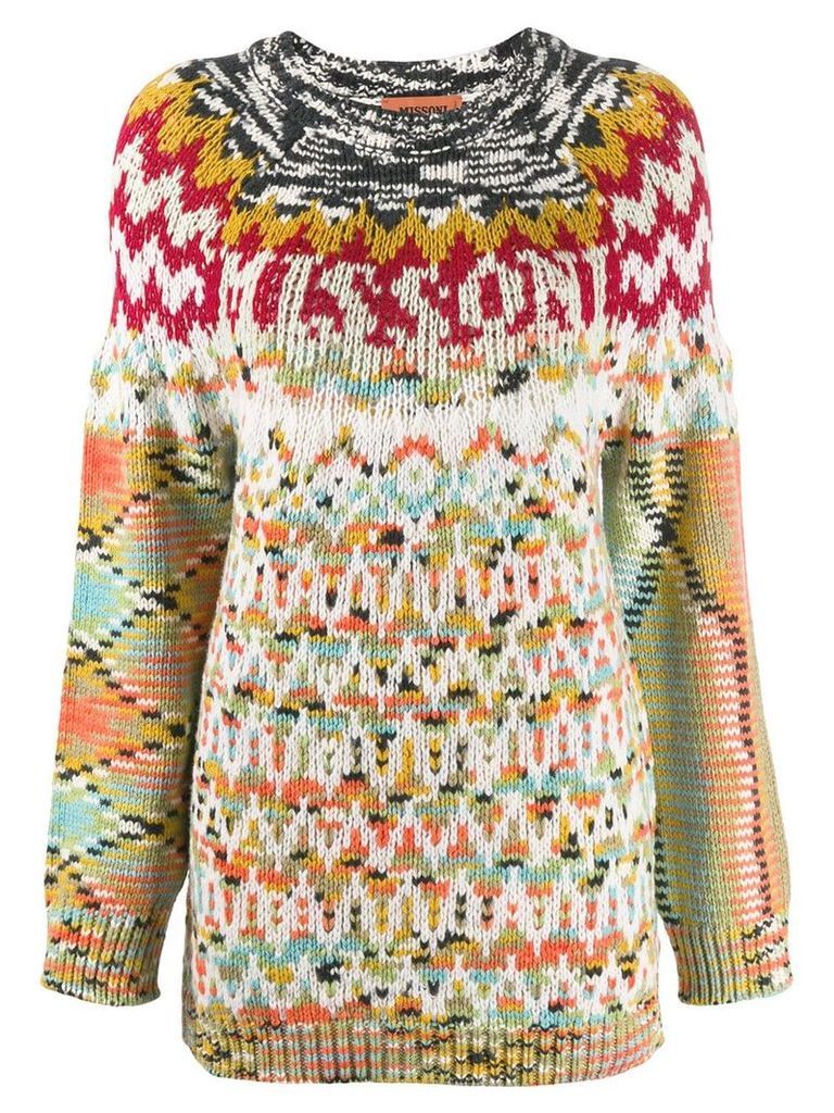 Missoni patterned knit jumper - NEUTRALS