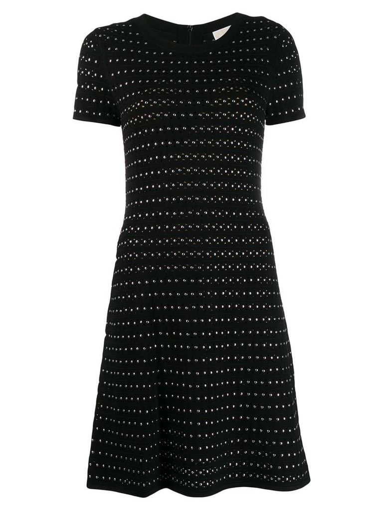 Michael Michael Kors studded knitted dress - Black