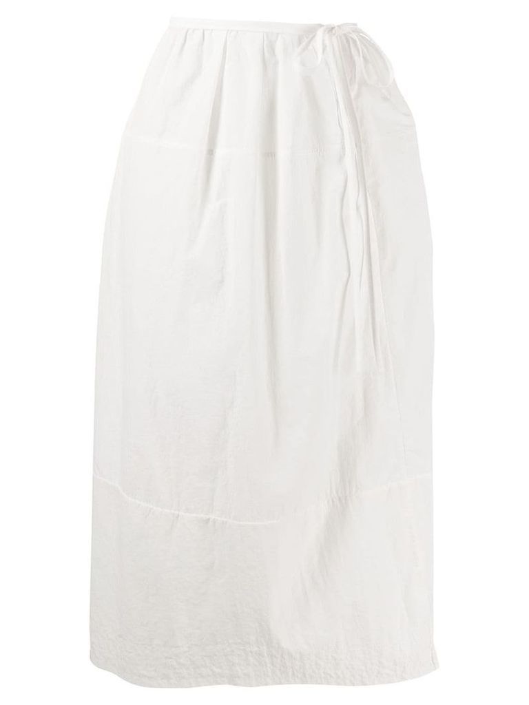 Jil Sander wrap skirt - White