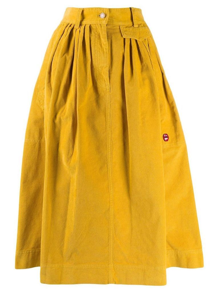 Marc Jacobs corduroy midi skirt - Yellow