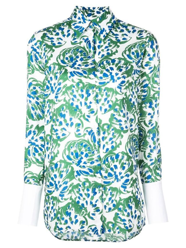 Victoria Victoria Beckham all-over print shirt - Green