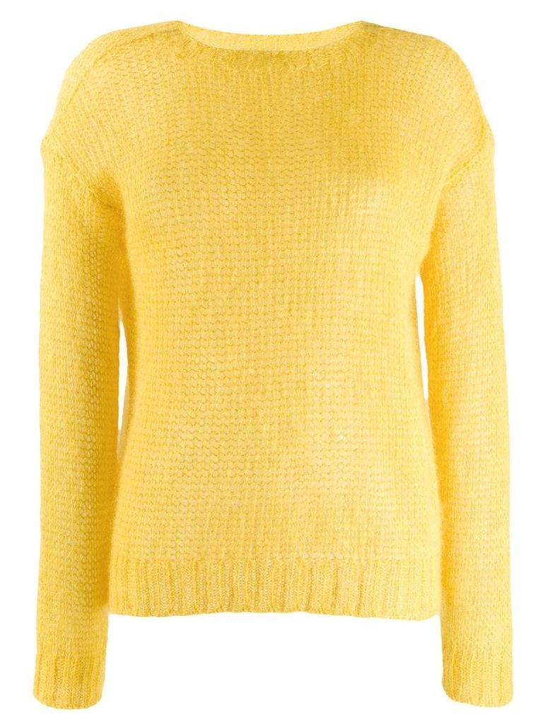 Prada open stitch jumper - Yellow