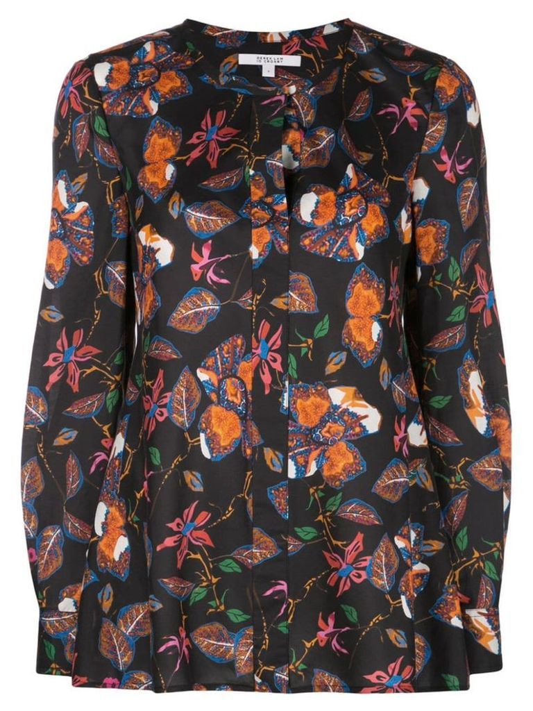 Derek Lam 10 Crosby floral print blouse - Black