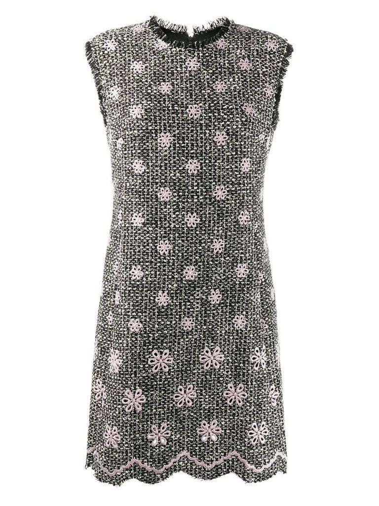 Giambattista Valli floral embroidery midi dress - Black