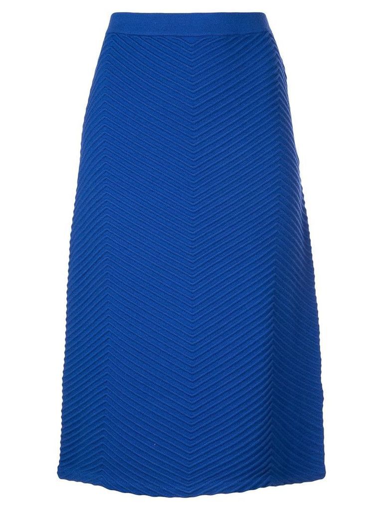 Victoria Victoria Beckham fitted knit skirt - Blue