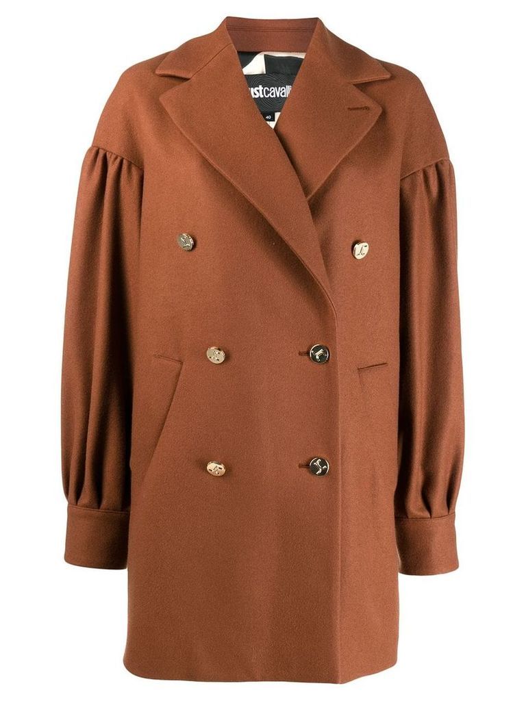 Just Cavalli double-breasted coat - NEUTRALS