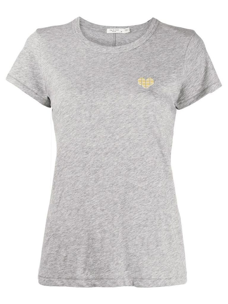 Rag & Bone heart motif T-shirt - Grey