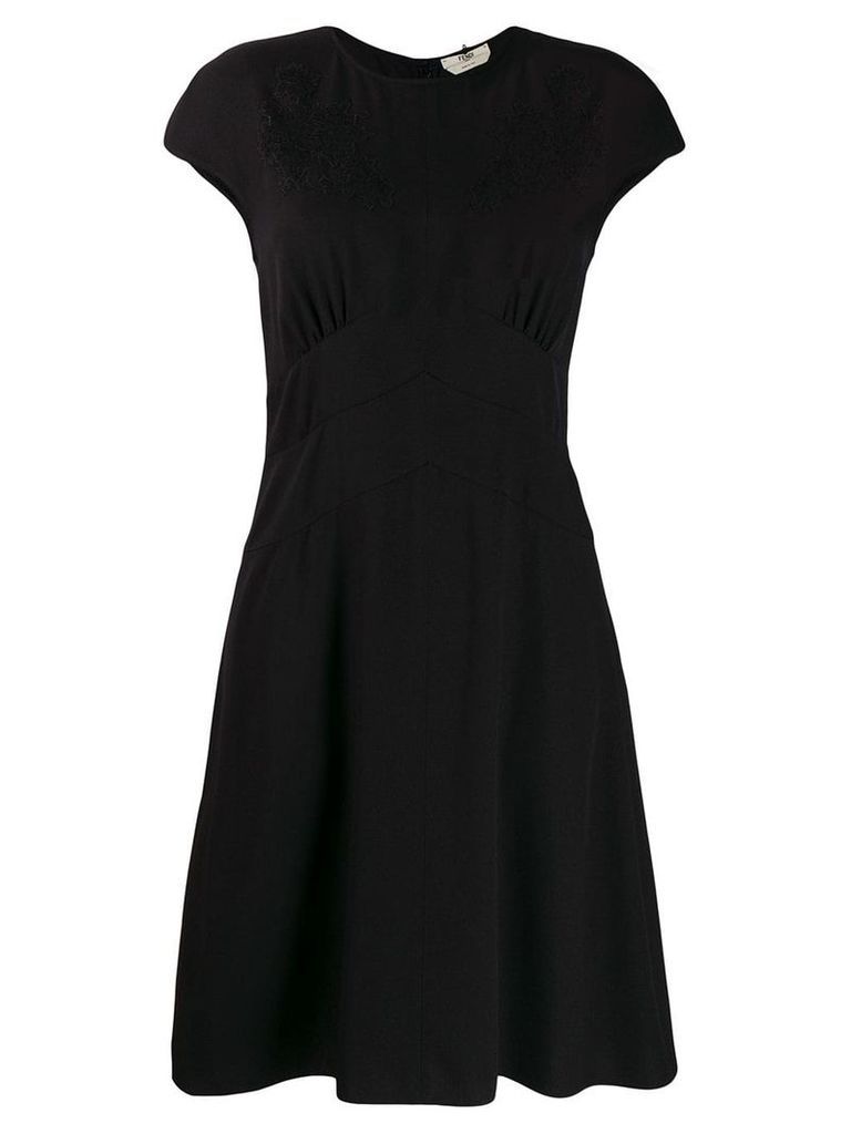 Fendi short sleeve mini dress - Black