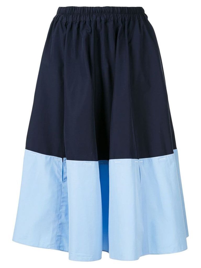 Marni two-tone midi skirt - Blue