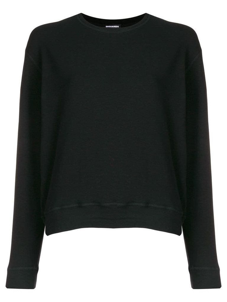 Dsquared2 logo embroidered sweater - Black