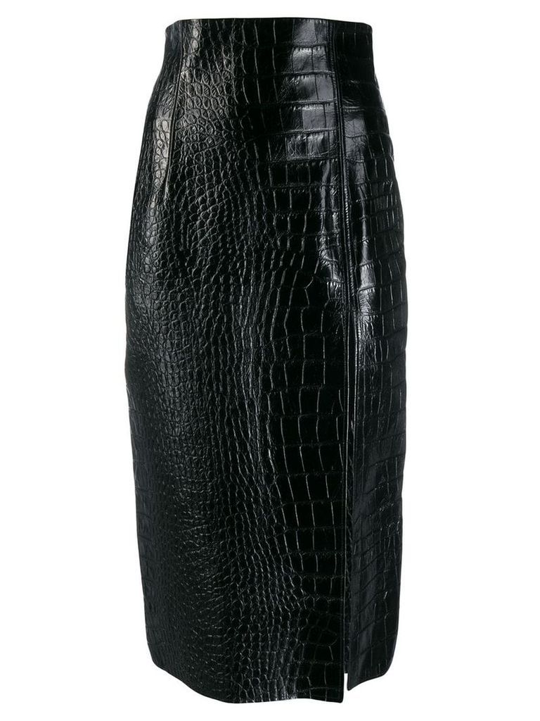 16Arlington Lipton crocodile effect skirt - Black