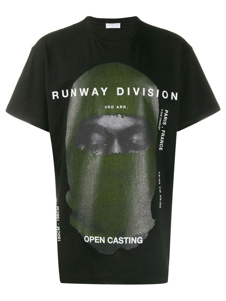 Ih Nom Uh Nit printed Runway Division T-shirt - Black