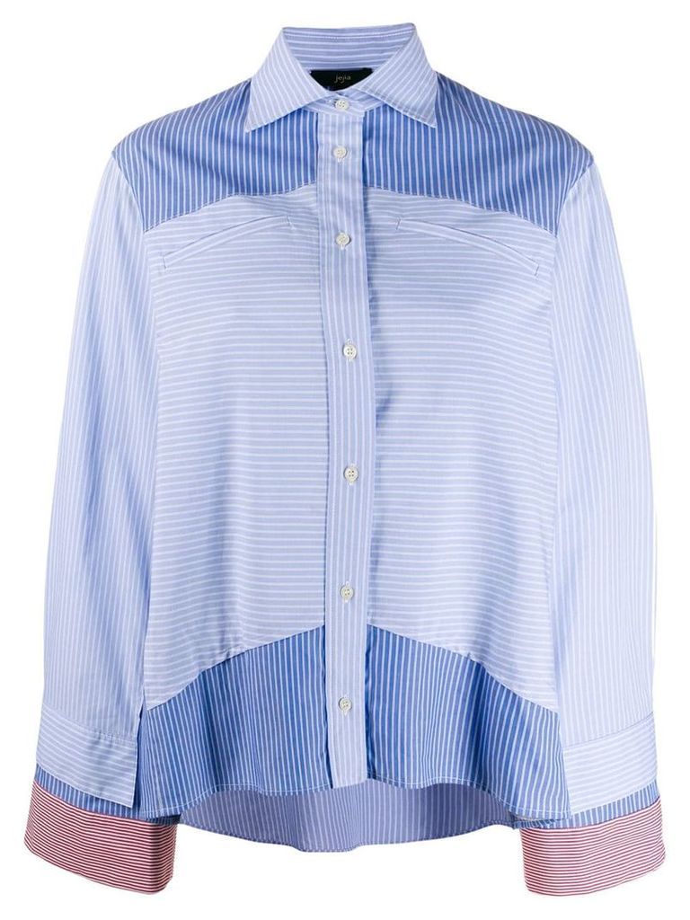 Jejia striped panel shirt - Blue
