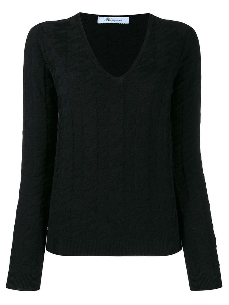 Blumarine knitted sweatshirt - Black