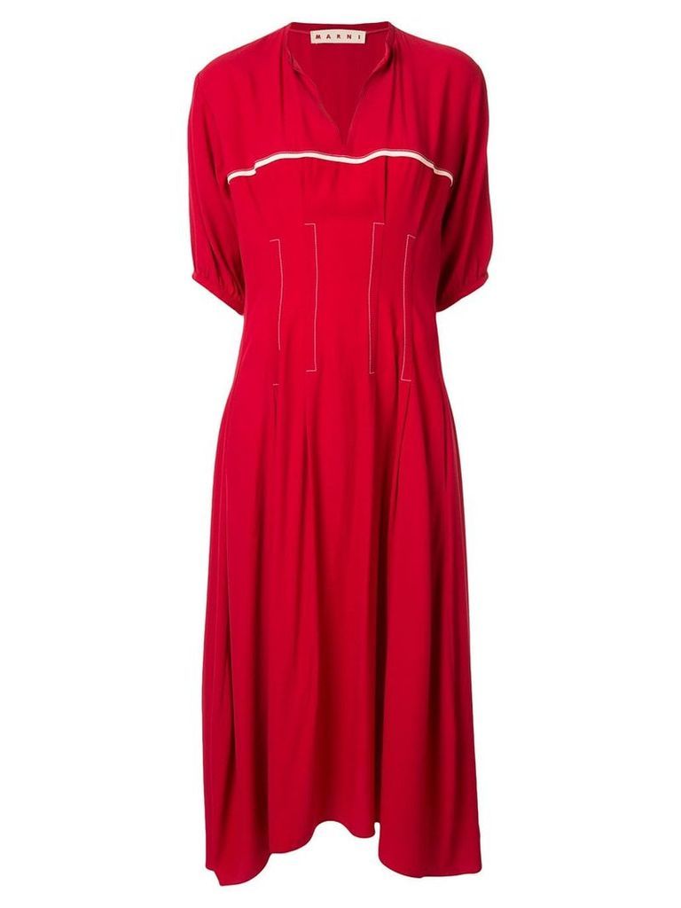 Marni short-sleeve flared dress