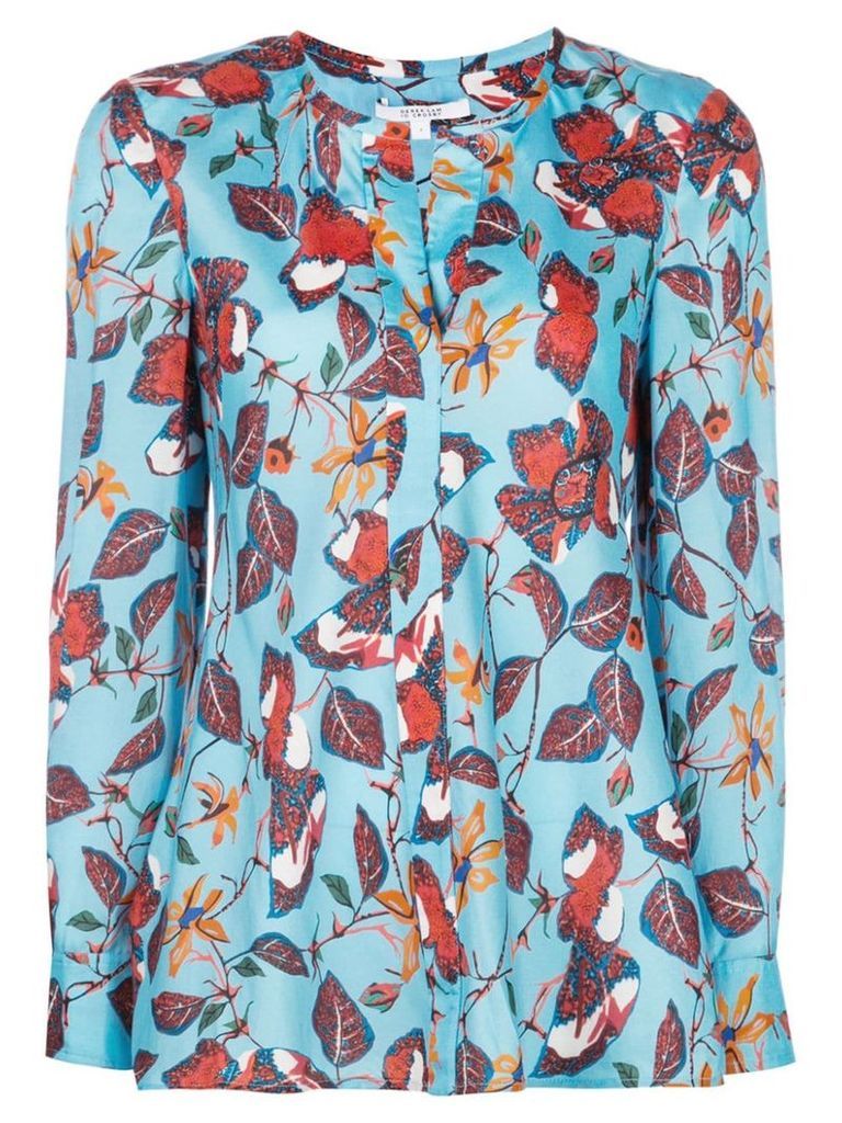 Derek Lam 10 Crosby floral print blouse - Blue