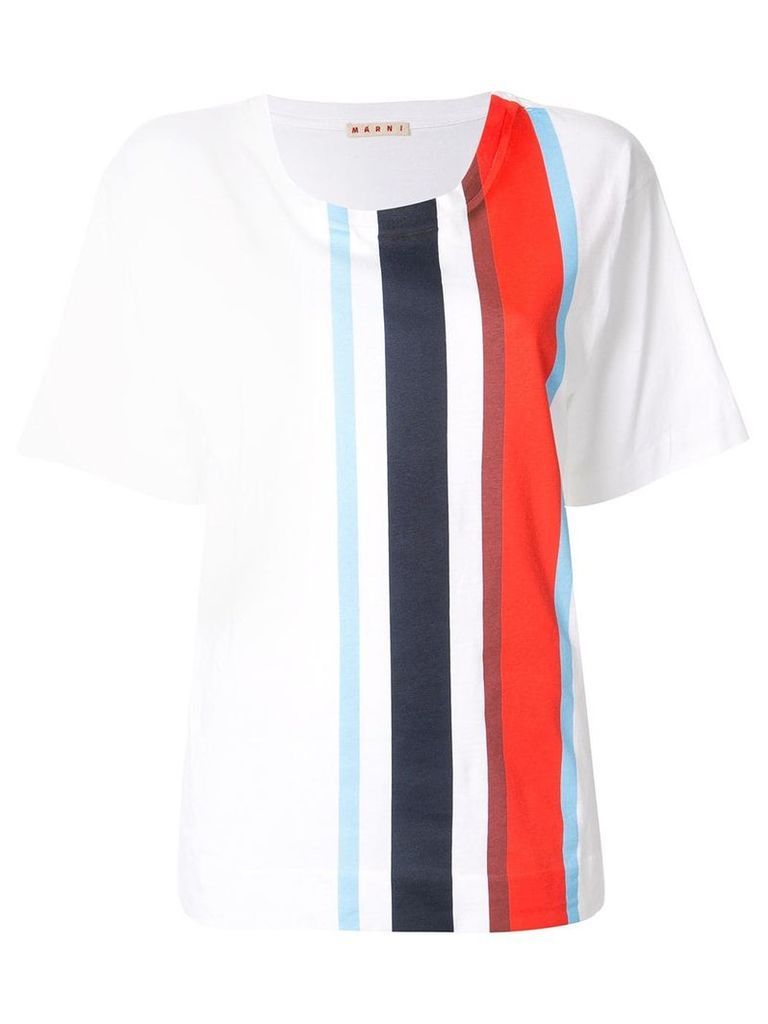 Marni striped short-sleeve T-Shirt - White