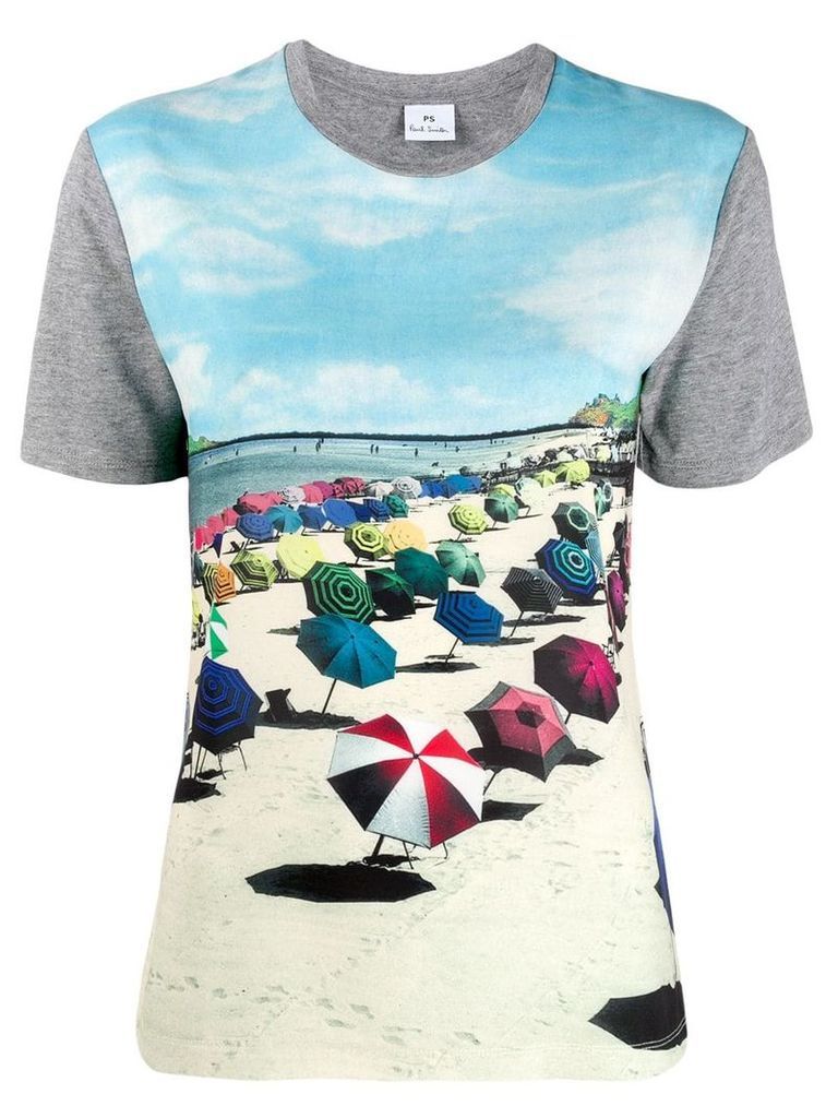 PS Paul Smith beach print T-shirt - Blue