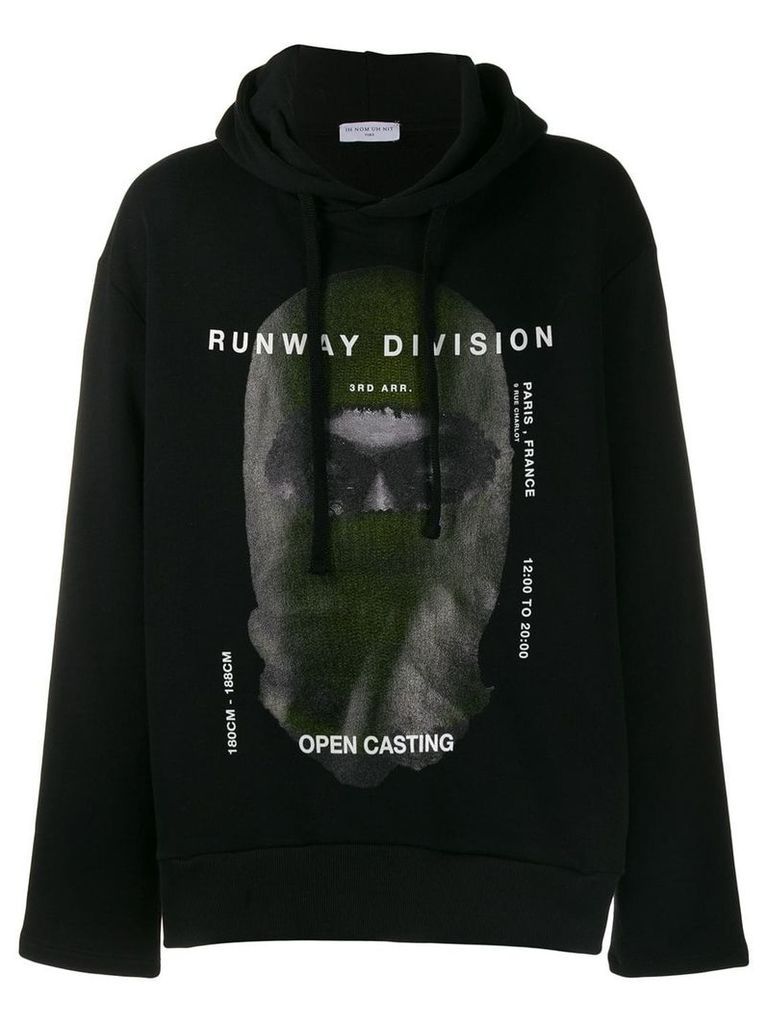 Ih Nom Uh Nit Runway Division hoodie - Black